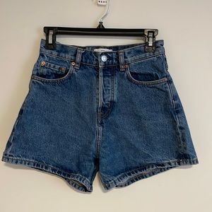 & Other Stories High Waist Denim Shorts 2